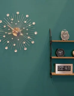 Wall clock Sunburst crystal - Väggklockor