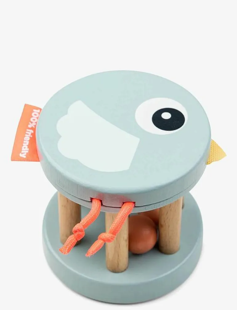 Wooden rattle Birdee Blue - Interaktiva leksaker