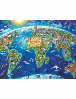 World Landmarks Map 200p - Klassiska pussel