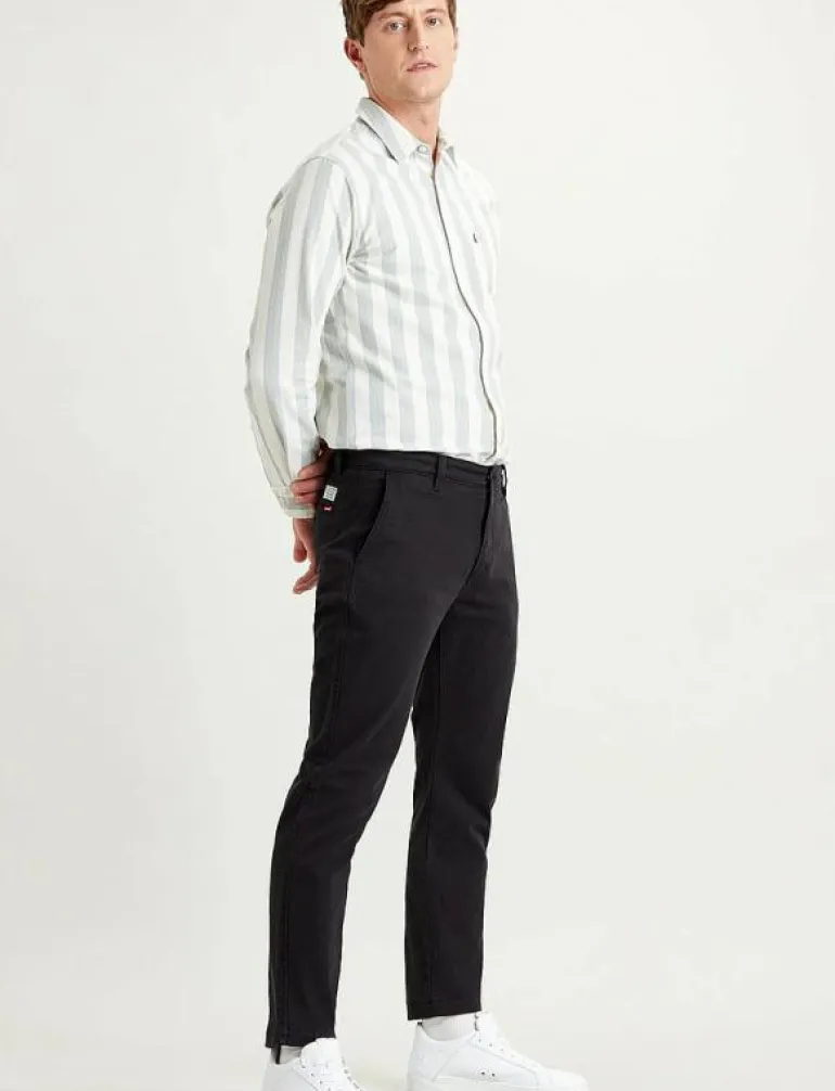 XX CHINO SLIM II MINERAL BLACK - Chinos