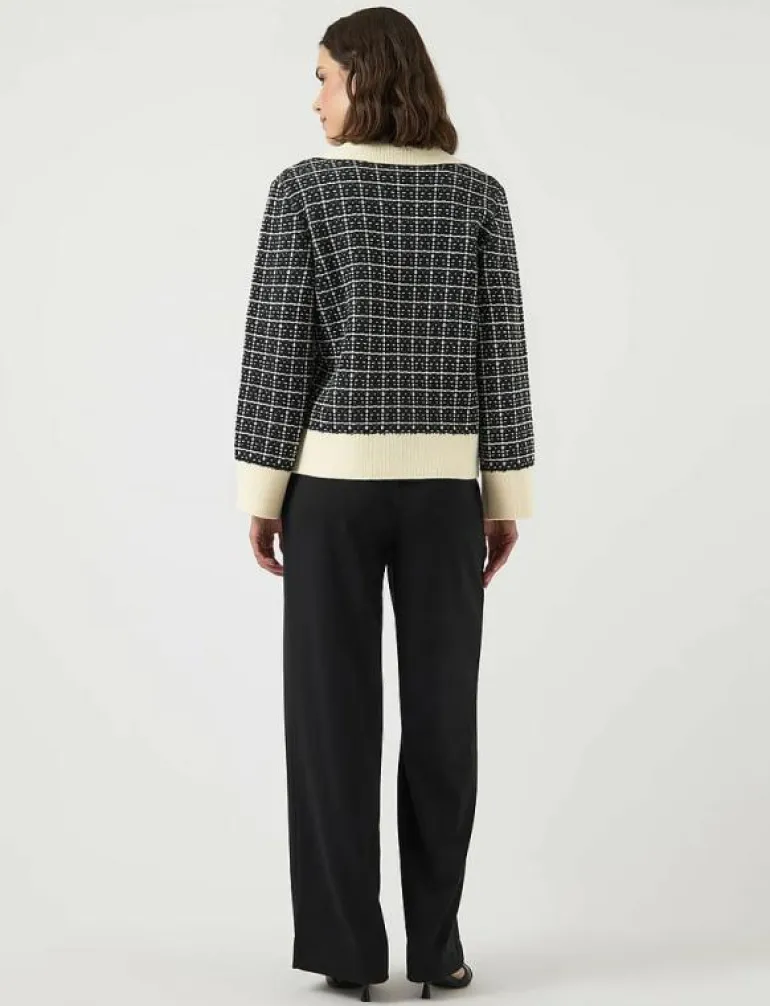 YASLIVIA LS V-NECK KNIT PULLOVER NOOS - Stickat