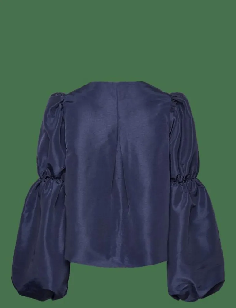 Zoey double pouf sleeve blouse - Långärmade blusar